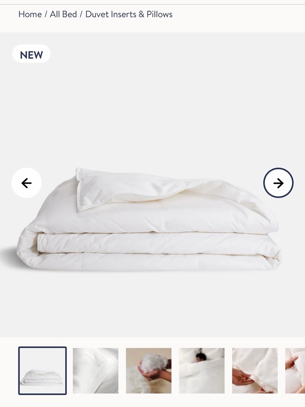 Brooklinen King Down Alternative Comforter - Lightweight